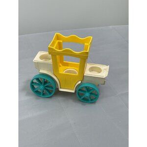Vintage 1974 Fisher Price Little People Royal Carriage #993 Family Castle